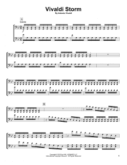 page one of Vivaldi Storm (Cello Duet)