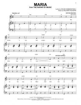 page one of Maria (from The Sound of Music) (Piano & Vocal)