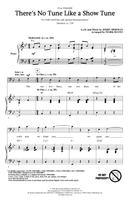 page one of There's No Tune Like A Show Tune (arr. Mark Hayes) (SAB Choir)