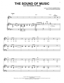 page one of The Sound Of Music (from The Sound of Music) (Piano & Vocal)