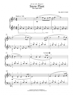 page one of Snow Plant (Educational Piano)