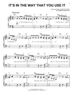 page one of It's In The Way That You Use It (Easy Piano)