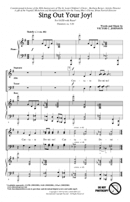 page one of Sing Out Your Joy! (SATB Choir)