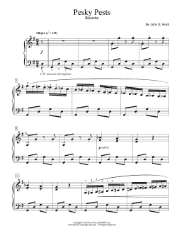 page one of Pesky Pests (Educational Piano)