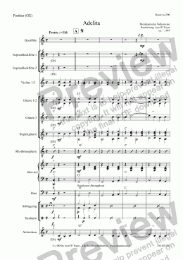page one of Adelita (GE/Score & Parts)
