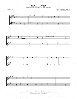 page one of Moon River (Alto Sax Duet)