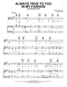 page one of Always True To You In My Fashion (from Kiss Me, Kate) (Vocal Pro + Piano/Guitar)