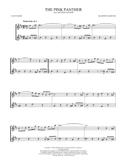 page one of The Pink Panther (Alto Sax Duet)
