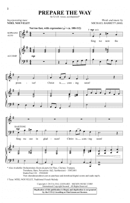 page one of Prepare The Way (SAB Choir)