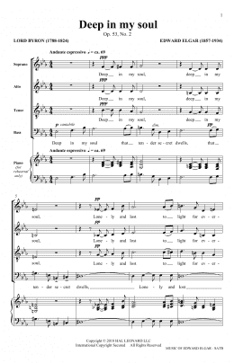 page one of Deep In My Soul (arr. Philip Lawson) (SATB Choir)
