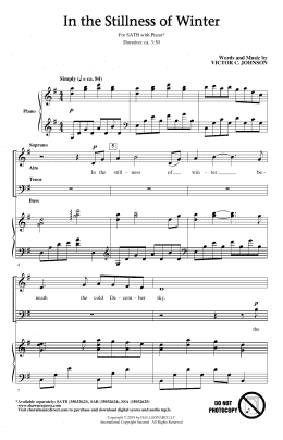 page one of In The Stillness Of Winter (SATB Choir)