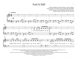 page one of Feel It Still (Educational Piano)