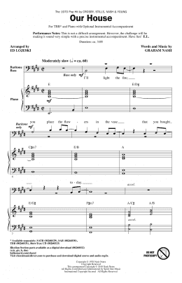 page one of Our House (arr. Ed Lojeski) (TBB Choir)