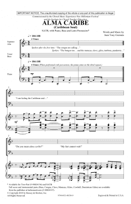 page one of Alma Caribe (Caribbean Soul) (SATB Choir)