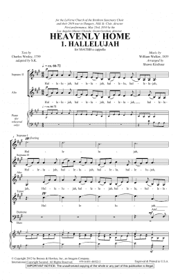 page one of Heavenly Home (SATB Choir)