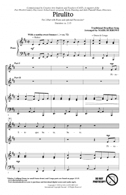 page one of Pirulito (2-Part Choir)