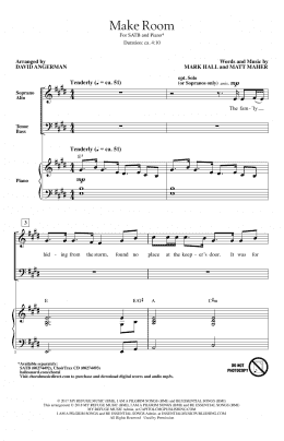 page one of Make Room (arr. David Angerman) (SATB Choir)