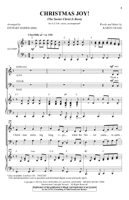 page one of Christmas Joy! (The Savior Christ Is Born) (arr. Stewart Harris) (SATB Choir)