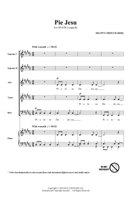 page one of Pie Jesu (SATB Choir)