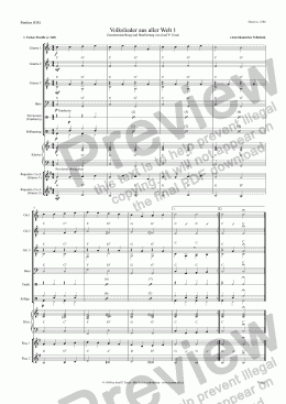 page one of 15 Volkslieder aus aller Welt 1 (GD-GE/Score & Parts)