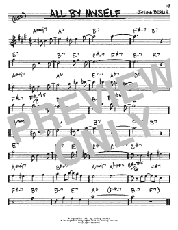 page one of All By Myself (Real Book – Melody & Chords – Eb Instruments)