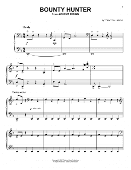page one of Bounty Hunter (Easy Piano)