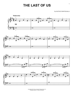 page one of The Last Of Us (Easy Piano)