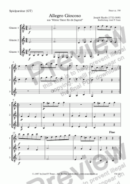 page one of Guitar Trio: Allegro Giocoso (GT/Playing Score)