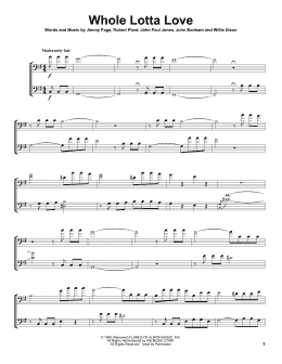 page one of Whole Lotta Love (Cello Duet)