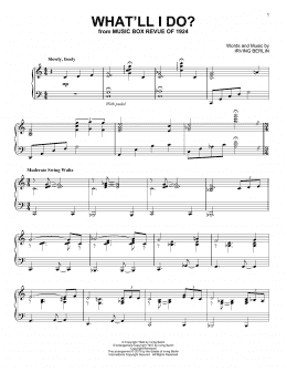 page one of What'll I Do? (Piano Solo)