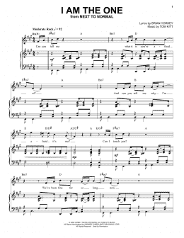 page one of I Am The One (from Next to Normal) (Piano & Vocal)