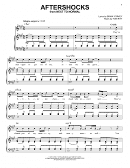 page one of Aftershocks (from Next to Normal) (Piano & Vocal)