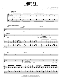 page one of Hey #1 (from Next to Normal) (Piano & Vocal)