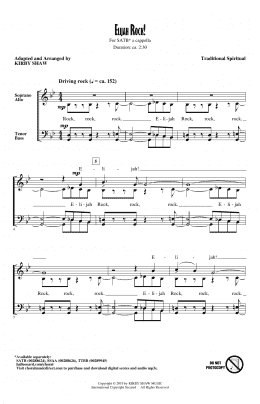 page one of Elijah Rock! (SATB Choir)