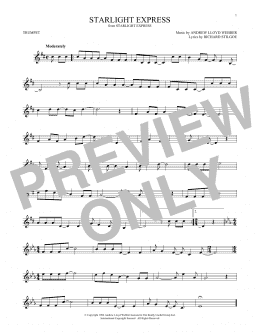 page one of Starlight Express (Trumpet Solo)