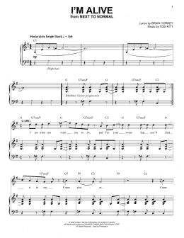 page one of I'm Alive (from Next to Normal) (Piano & Vocal)
