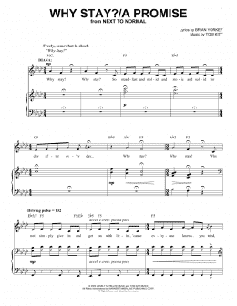 page one of Why Stay?/A Promise (from Next to Normal) (Piano & Vocal)