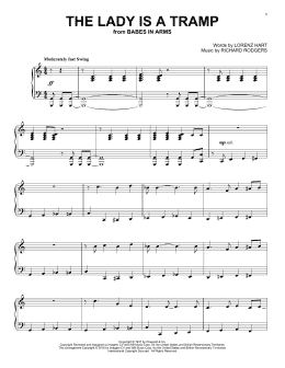 page one of The Lady Is A Tramp (Piano Solo)