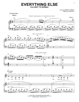 page one of Everything Else (from Next to Normal) (Piano & Vocal)