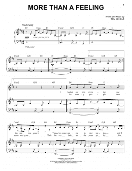 page one of More Than A Feeling (Piano & Vocal)