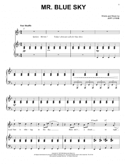 page one of Mr. Blue Sky (Piano & Vocal)