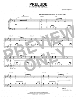 page one of Prelude (from Next to Normal) (Piano & Vocal)