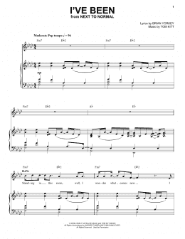 page one of I've Been (from Next to Normal) (Piano & Vocal)