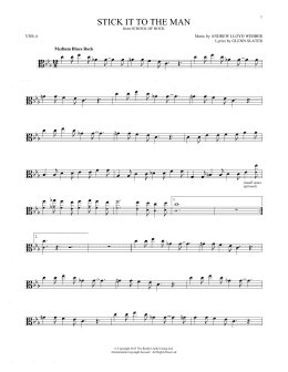 page one of Stick It To The Man (from School of Rock: The Musical) (Viola Solo)