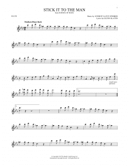 page one of Stick It To The Man (from School of Rock: The Musical) (Flute Solo)