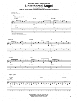 page one of Untethered Angel (Guitar Tab)