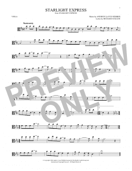 page one of Starlight Express (Viola Solo)