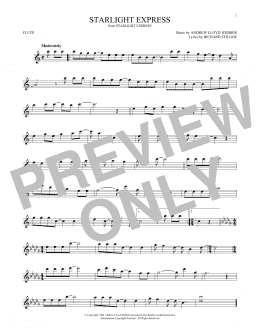 page one of Starlight Express (Flute Solo)