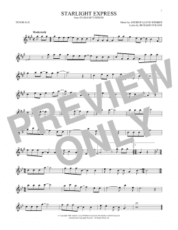 page one of Starlight Express (Tenor Sax Solo)