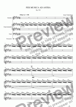 page one of Per musica ad astra